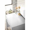 James Martin Vanities Addison 30in Countertop Unit, Glossy White w/ 3 CM White Zeus Quartz Top E444-CU30-GW-3WZ